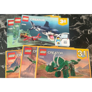 Lego Creator 3 In 1 Instructions Manuals Set Of 2 31088 & 31058